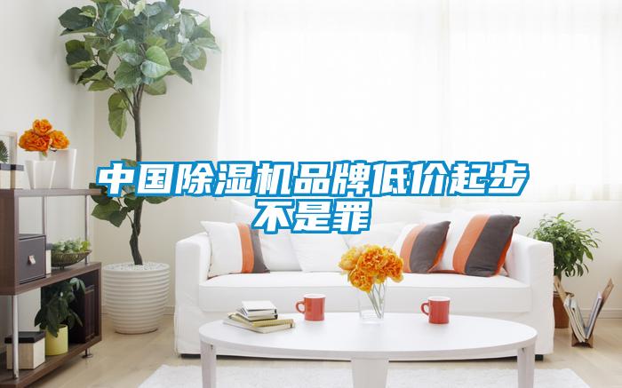 中國除濕機(jī)品牌低價起步不是罪