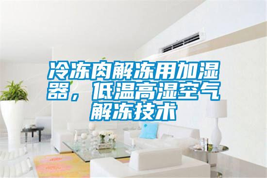 冷凍肉解凍用加濕器，低溫高濕空氣解凍技術