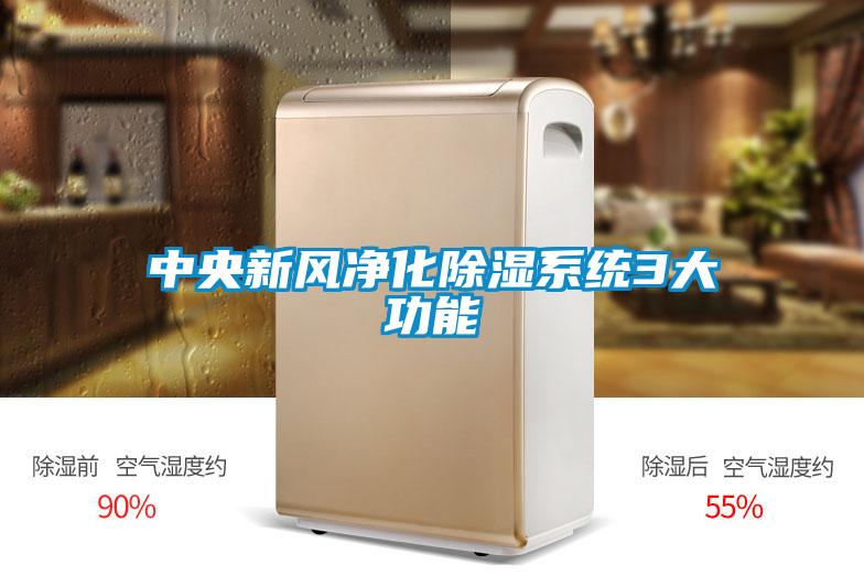 中央新風凈化除濕系統3大功能