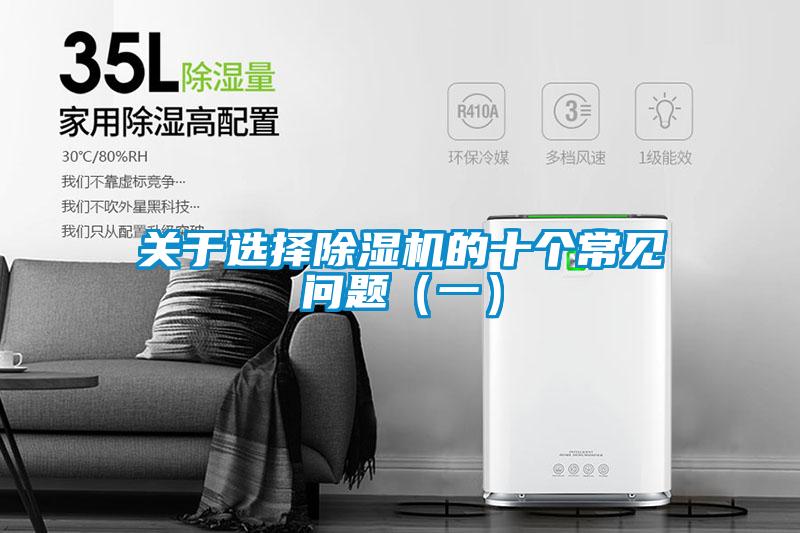 關于選擇除濕機的十個常見問題（一）
