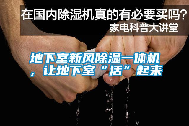 地下室新風除濕一體機，讓地下室“活”起來