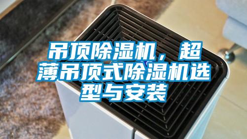 吊頂除濕機，超薄吊頂式除濕機選型與安裝