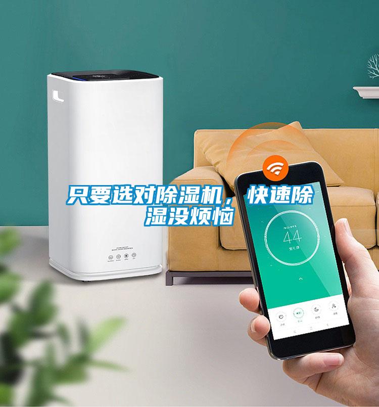 只要選對(duì)除濕機(jī)，快速除濕沒(méi)煩惱