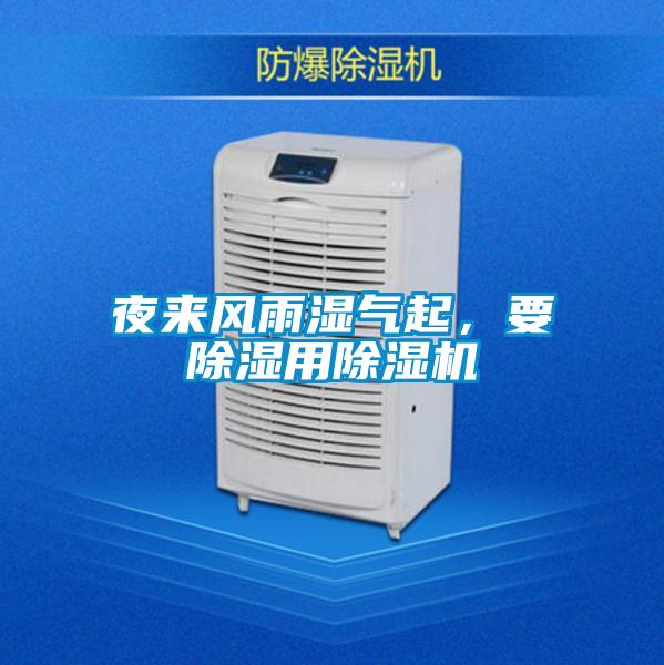 夜來風雨濕氣起，要除濕用除濕機