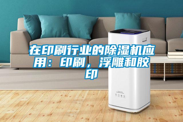 在印刷行業的除濕機應用：印刷，浮雕和膠印