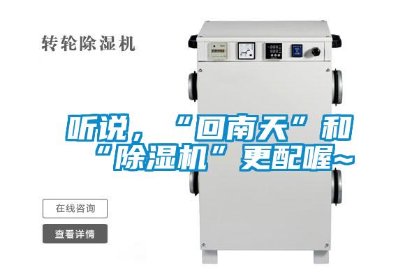 聽說，“回南天”和“除濕機”更配喔~