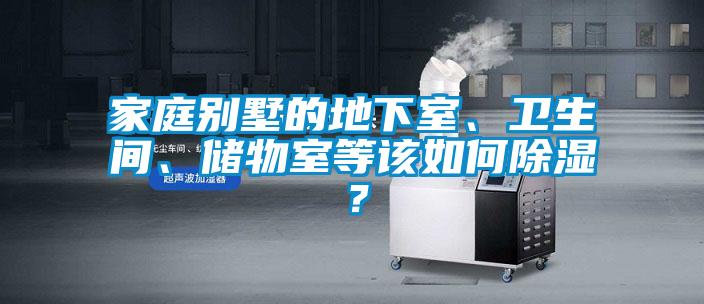 家庭別墅的地下室、衛(wèi)生間、儲物室等該如何除濕？
