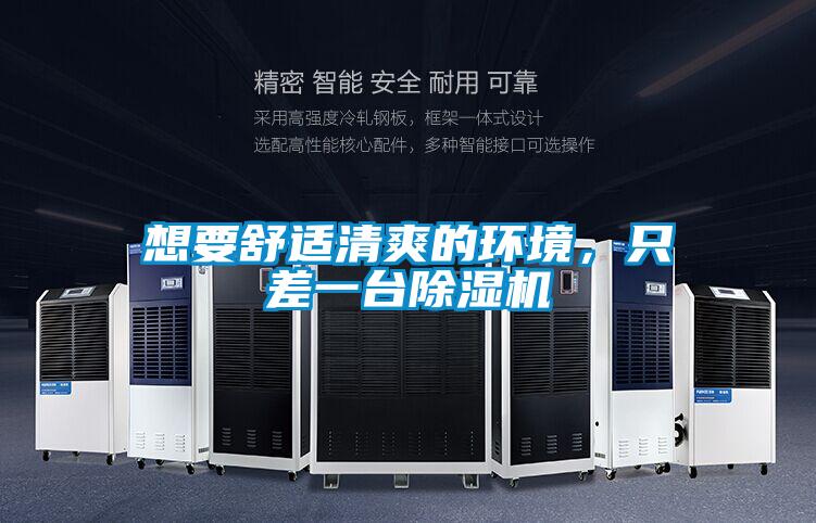 想要舒適清爽的環境，只差一臺除濕機