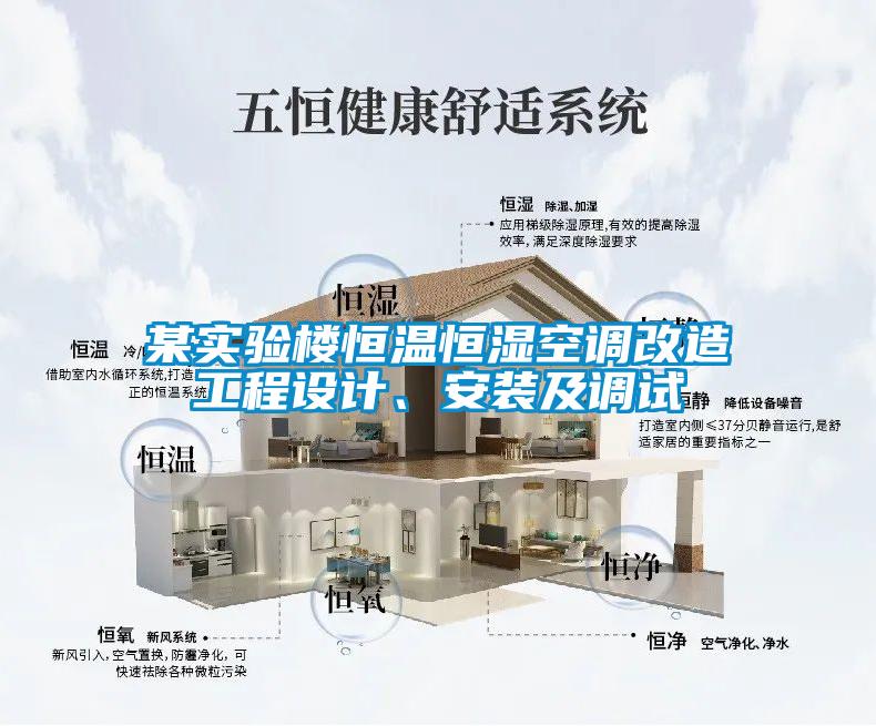 某實驗樓恒溫恒濕空調改造工程設計、安裝及調試