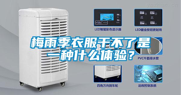 梅雨季衣服干不了是一種什么體驗？