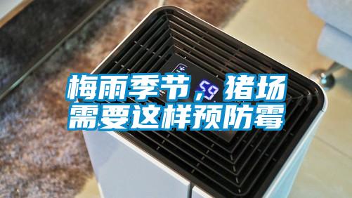 梅雨季節，豬場需要這樣預防霉