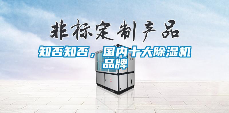 知否知否，國內(nèi)十大除濕機(jī)品牌