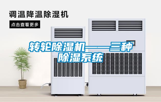 轉輪除濕機——三種除濕系統