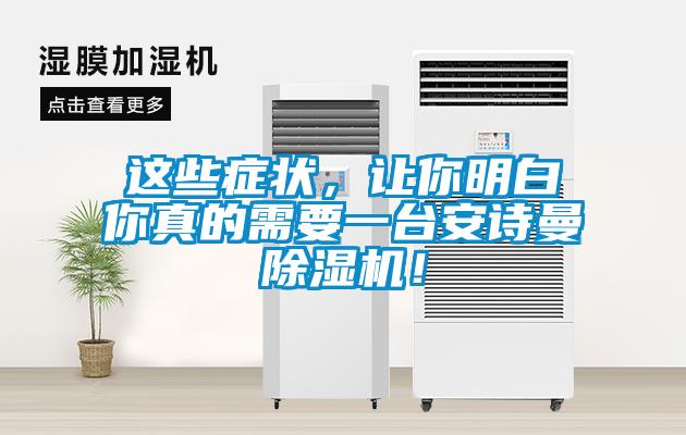 這些癥狀，讓你明白你真的需要一臺安詩曼除濕機！