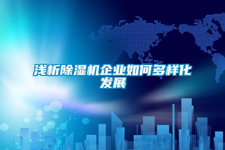 淺析除濕機(jī)企業(yè)如何多樣化發(fā)展