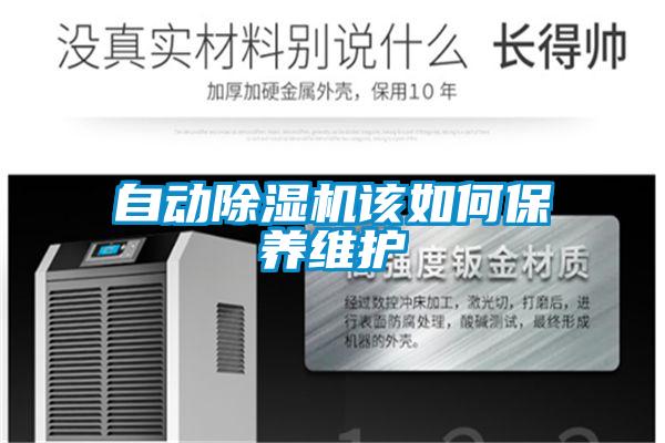 自動除濕機該如何保養維護