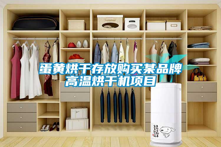 蛋黃烘干存放購買某品牌高溫烘干機項目
