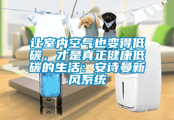 讓室內(nèi)空氣也變得低碳，才是真正健康低碳的生活：安詩曼新風(fēng)系統(tǒng)