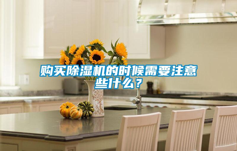 購(gòu)買除濕機(jī)的時(shí)候需要注意些什么？