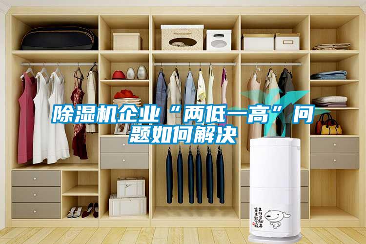 除濕機企業“兩低一高”問題如何解決