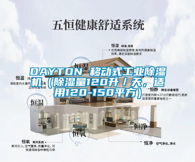 DAYTON 移動式工業(yè)除濕機（除濕量120升／天，適用120-150平方）