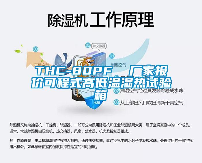 THC-80PF  廠家報價可程式高低溫濕熱試驗箱