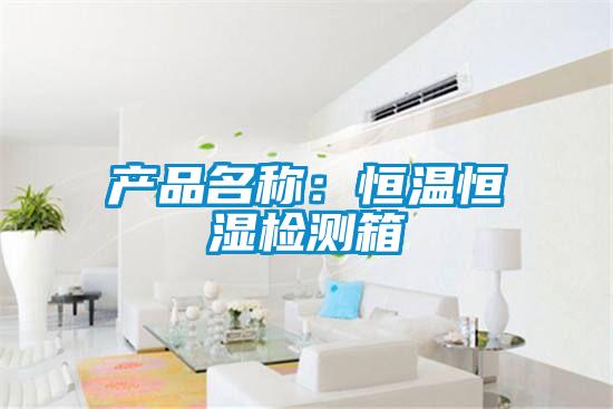 產品名稱：恒溫恒濕檢測箱
