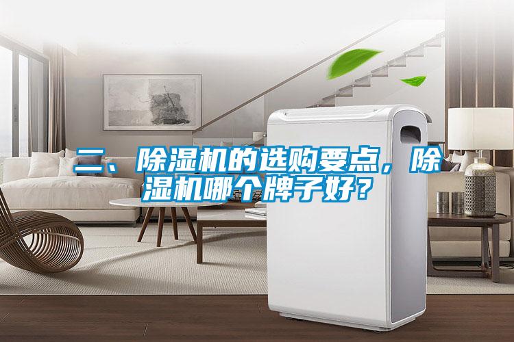 二、除濕機的選購要點，除濕機哪個牌子好？