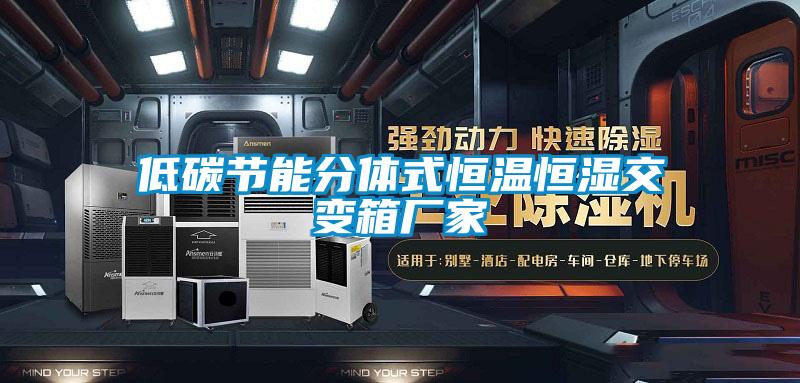 低碳節能分體式恒溫恒濕交變箱廠家