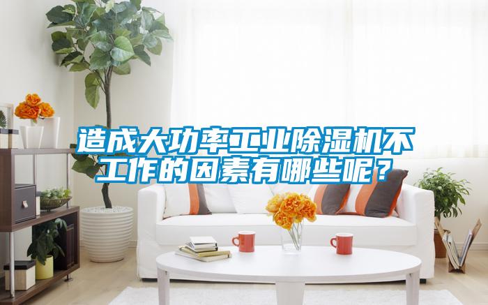 造成大功率工業(yè)除濕機不工作的因素有哪些呢？