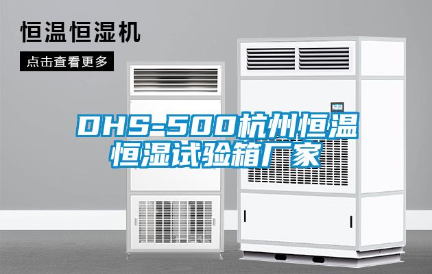 DHS-500杭州恒溫恒濕試驗箱廠家