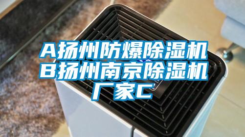 A揚州防爆除濕機B揚州南京除濕機廠家C