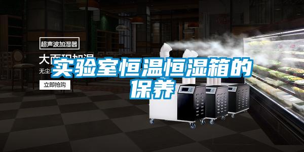 實驗室恒溫恒濕箱的保養