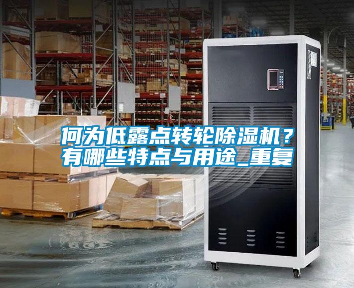 何為低露點轉輪除濕機？有哪些特點與用途_重復