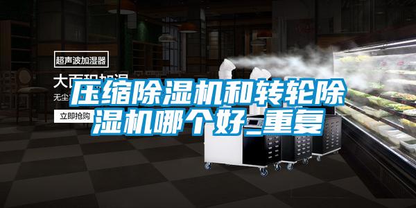 壓縮除濕機和轉輪除濕機哪個好_重復