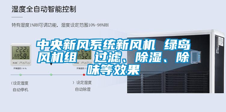 中央新風系統新風機 綠島風機組  過濾、除濕、除味等效果
