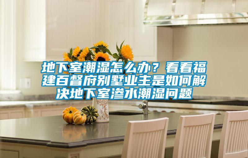 地下室潮濕怎么辦？看看福建百督府別墅業主是如何解決地下室滲水潮濕問題