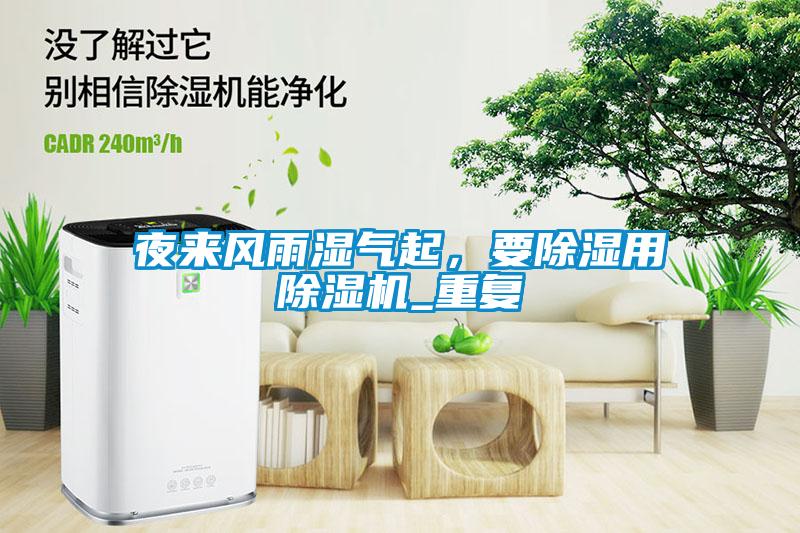 夜來風雨濕氣起，要除濕用除濕機_重復