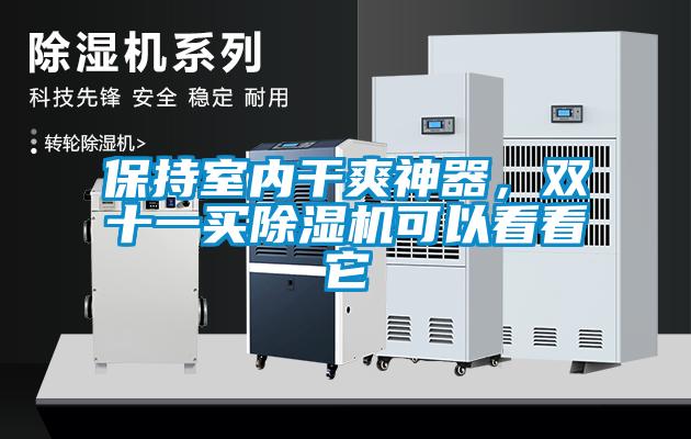 保持室內干爽神器，雙十一買除濕機可以看看它