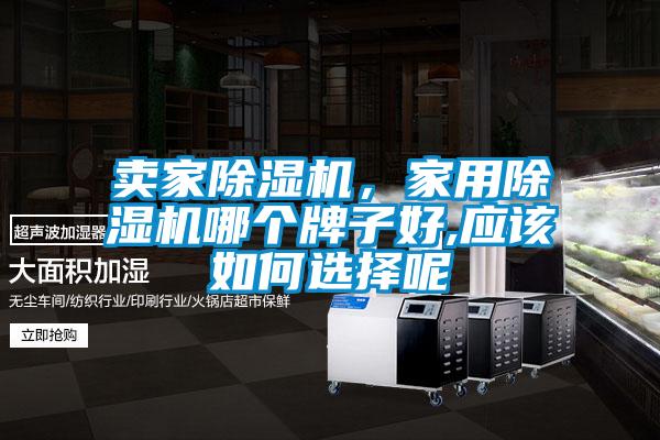 賣家除濕機，家用除濕機哪個牌子好,應該如何選擇呢