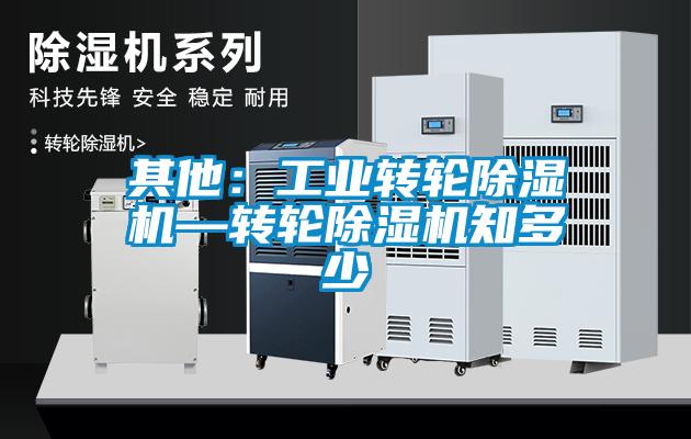 其他：工業轉輪除濕機—轉輪除濕機知多少