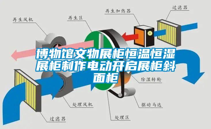 博物館文物展柜恒溫恒濕展柜制作電動(dòng)開啟展柜斜面柜