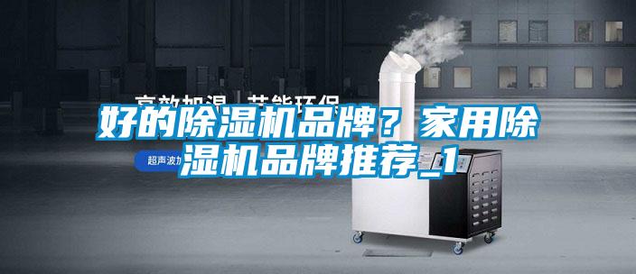 好的除濕機品牌？家用除濕機品牌推薦_1