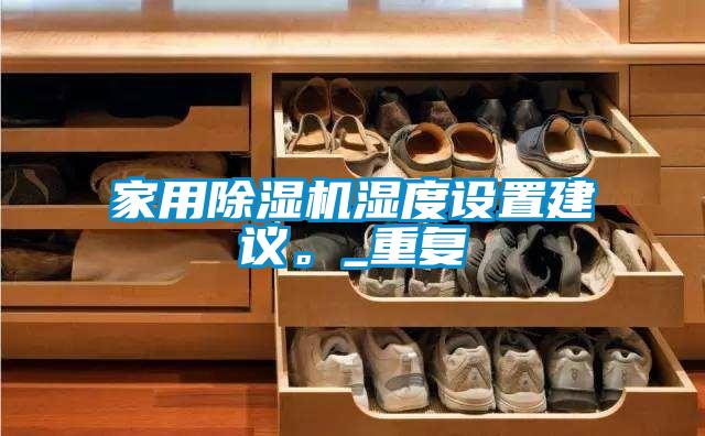 家用除濕機(jī)濕度設(shè)置建議。_重復(fù)