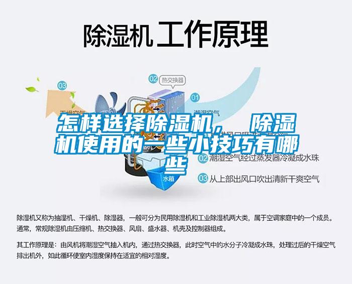 怎樣選擇除濕機(jī)， 除濕機(jī)使用的一些小技巧有哪些