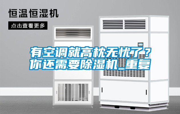 有空調就高枕無憂了？你還需要除濕機_重復