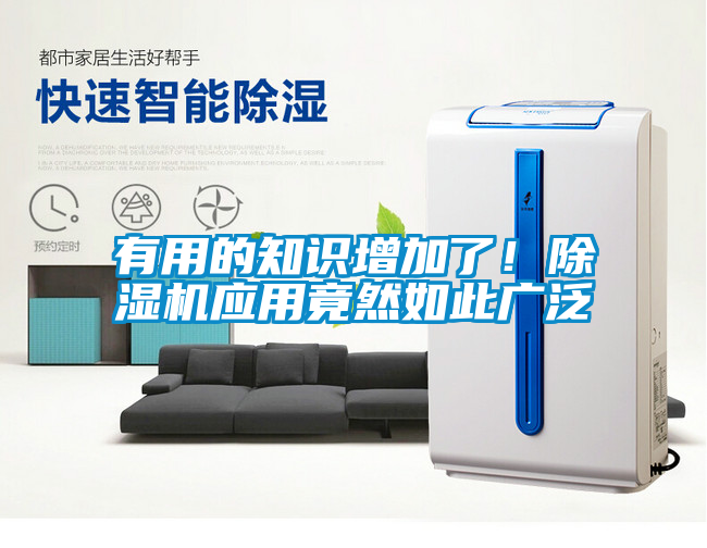 有用的知識增加了！除濕機應用竟然如此廣泛