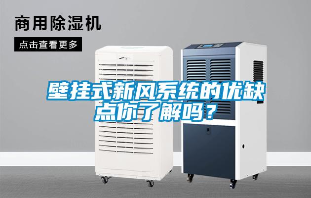 壁掛式新風系統(tǒng)的優(yōu)缺點你了解嗎？