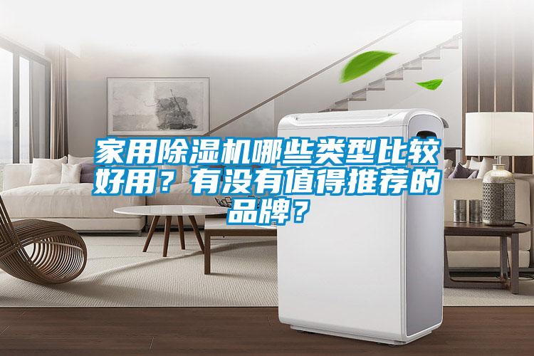 家用除濕機哪些類型比較好用？有沒有值得推薦的品牌？
