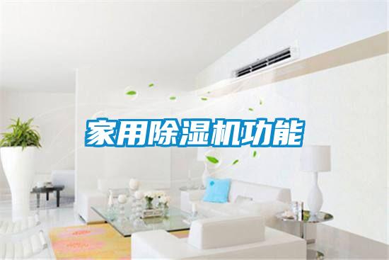 家用除濕機(jī)功能